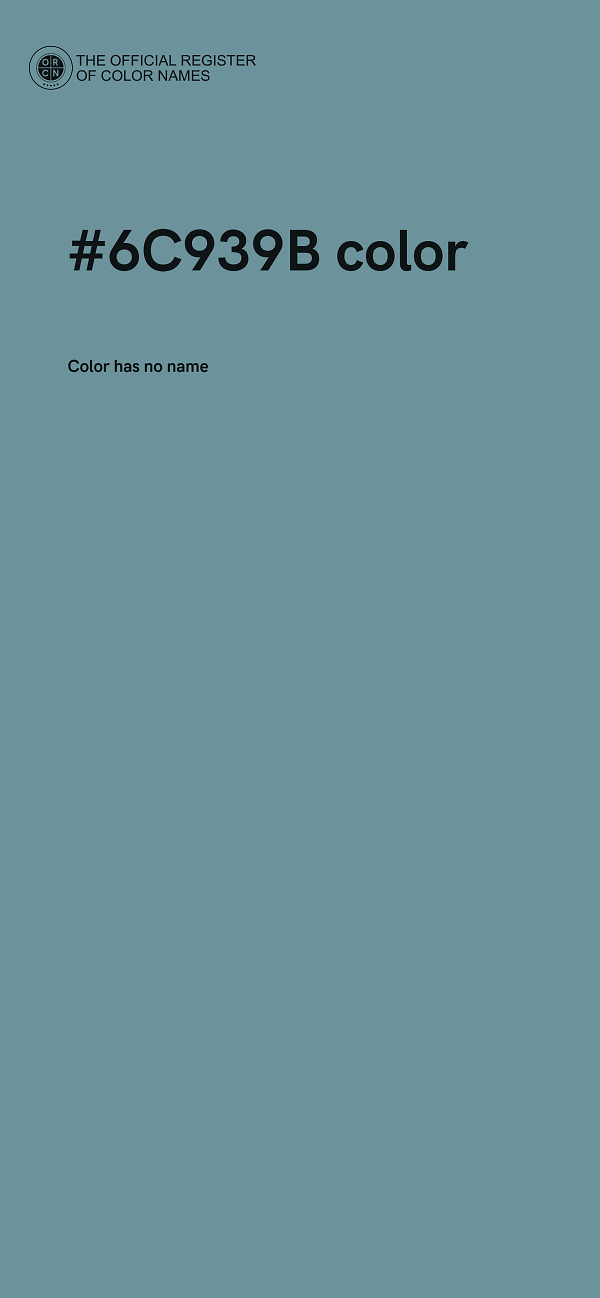 #6C939B color image