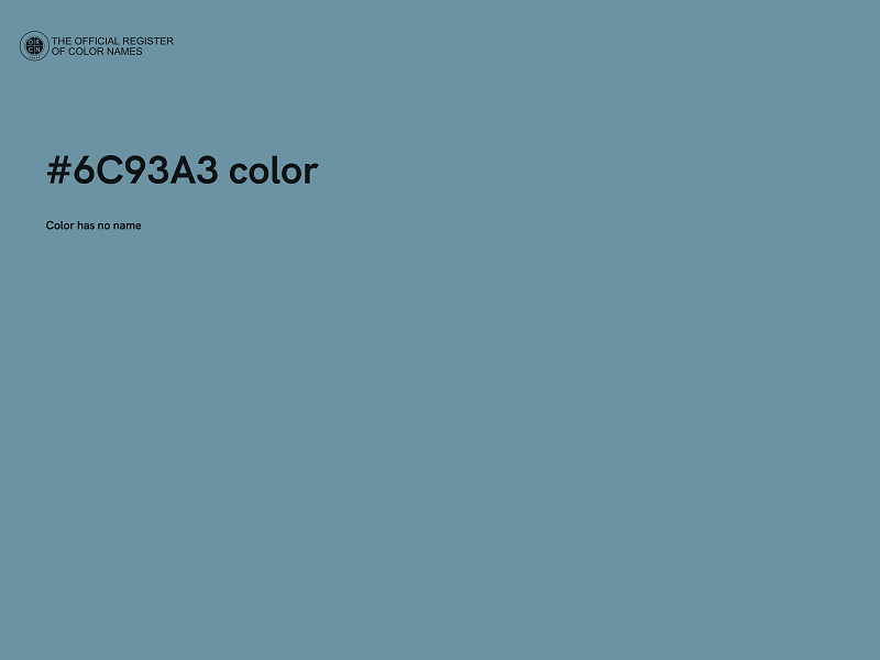 #6C93A3 color image