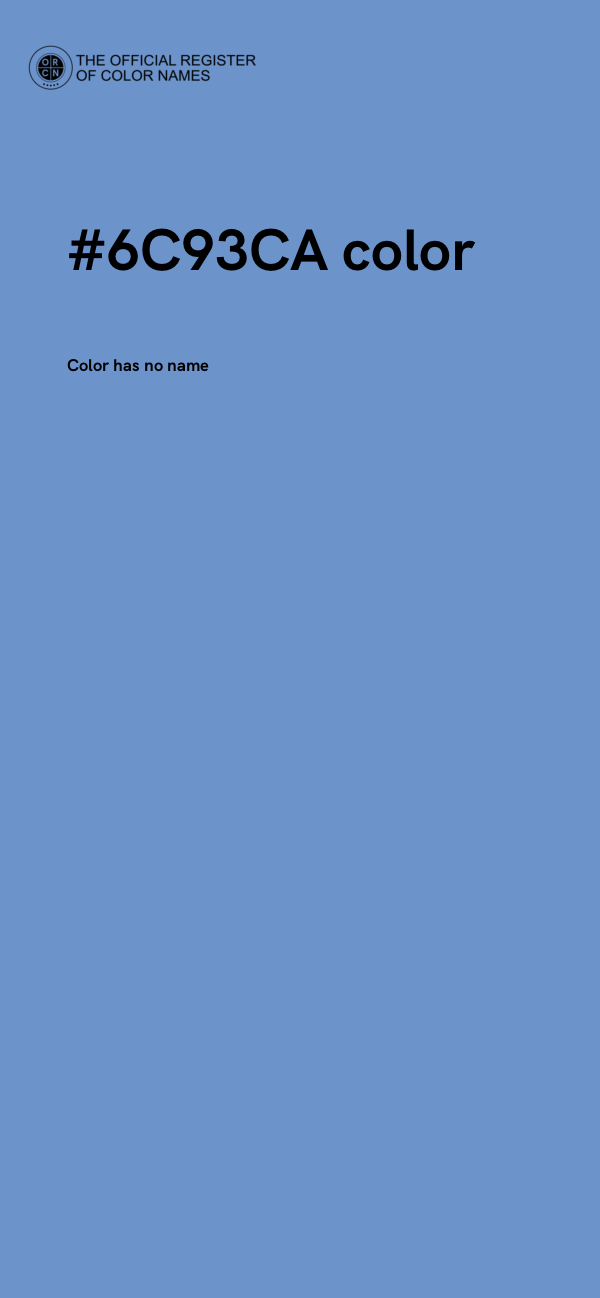 #6C93CA color image
