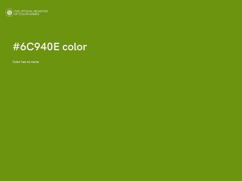 #6C940E color image