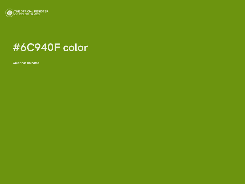#6C940F color image