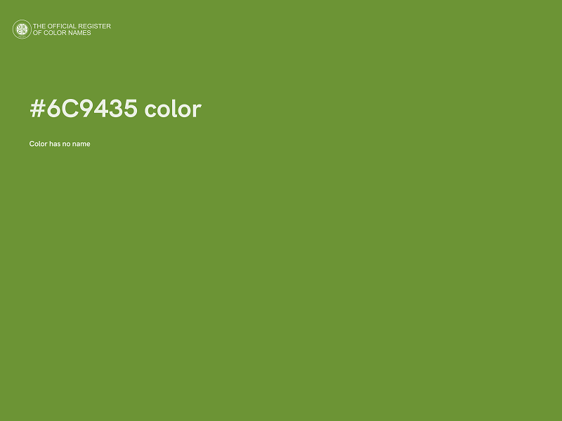 #6C9435 color image