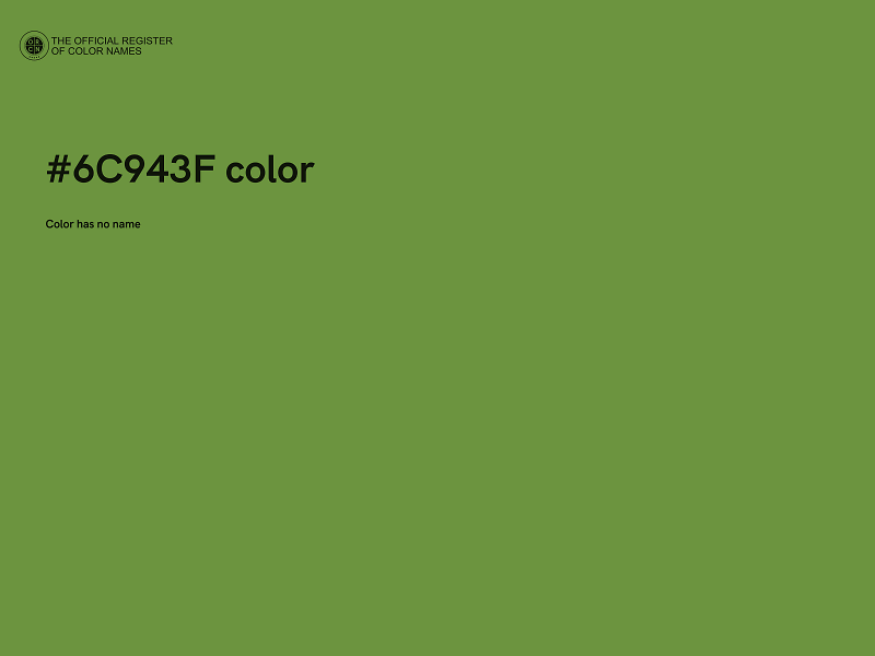 #6C943F color image