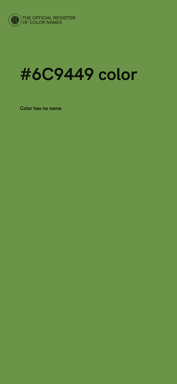 #6C9449 color image