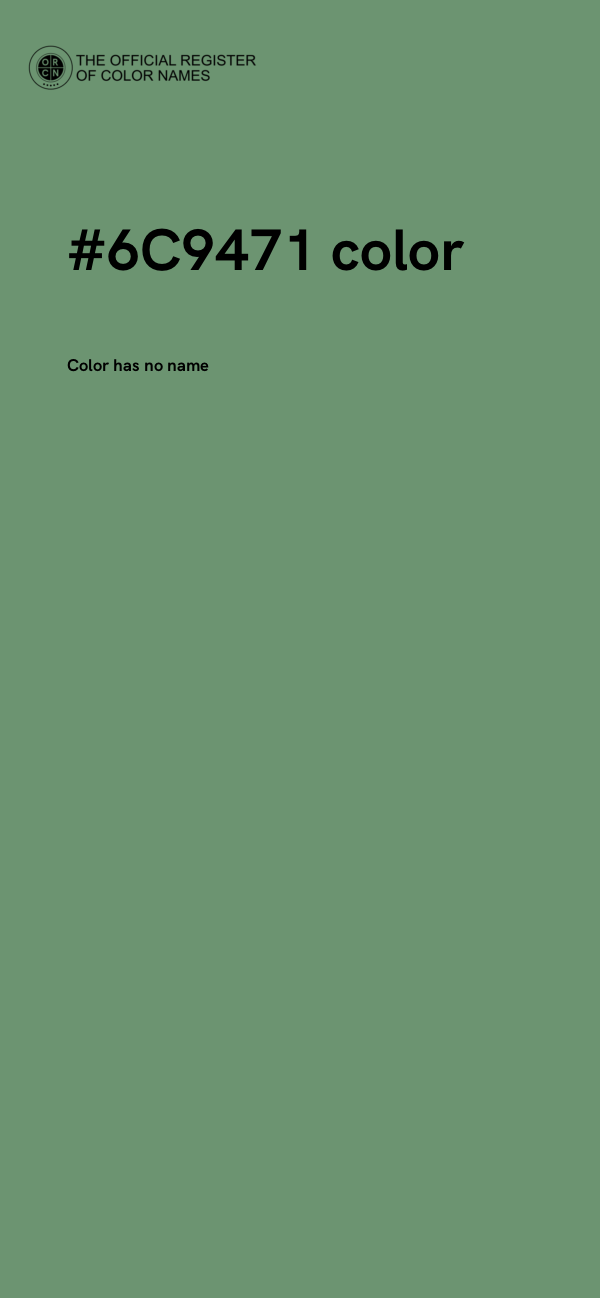 #6C9471 color image