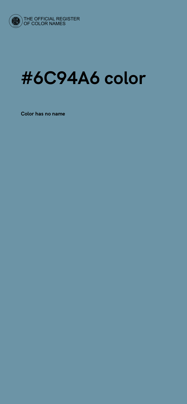 #6C94A6 color image
