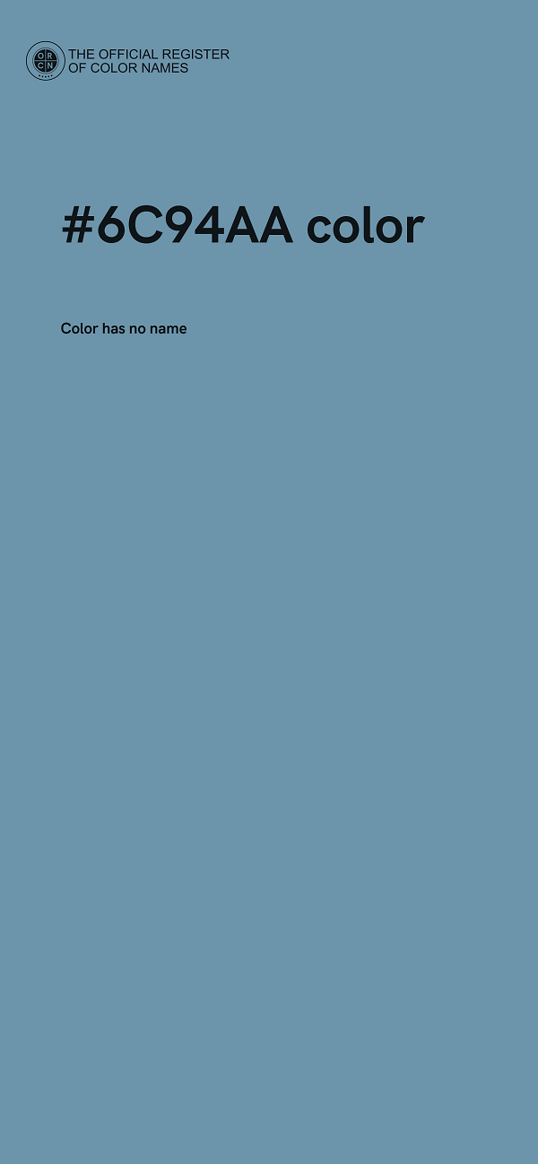 #6C94AA color image