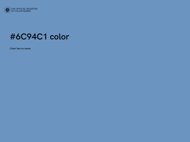 #6C94C1 color image