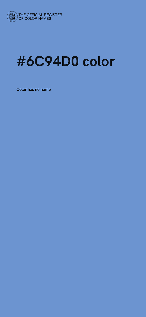 #6C94D0 color image