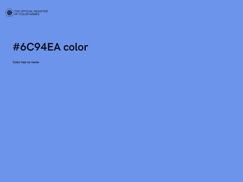 #6C94EA color image