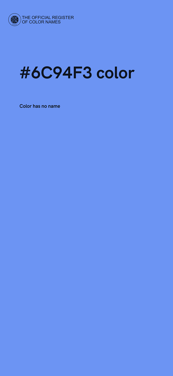#6C94F3 color image