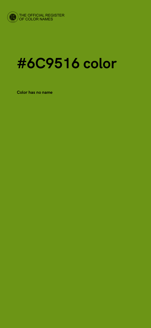 #6C9516 color image