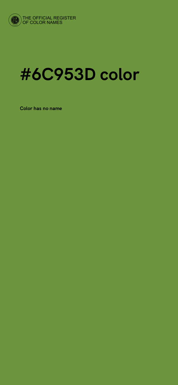 #6C953D color image