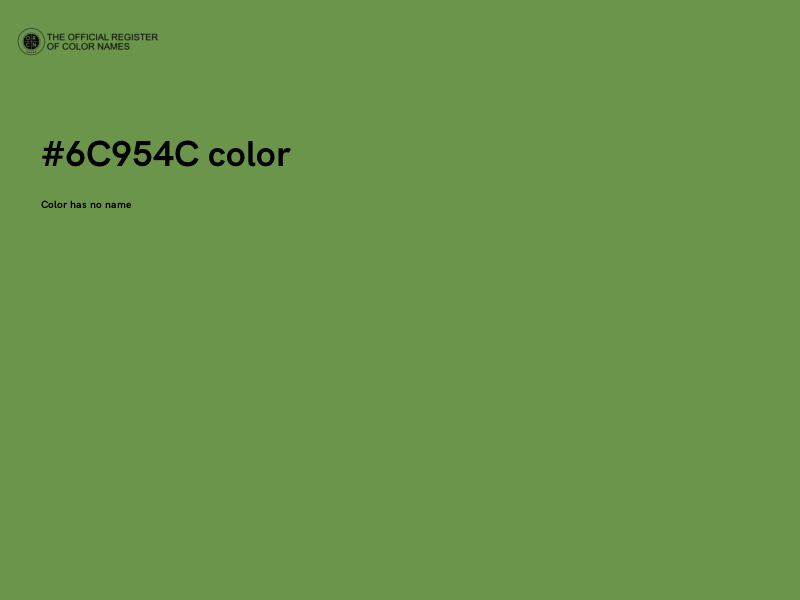 #6C954C color image