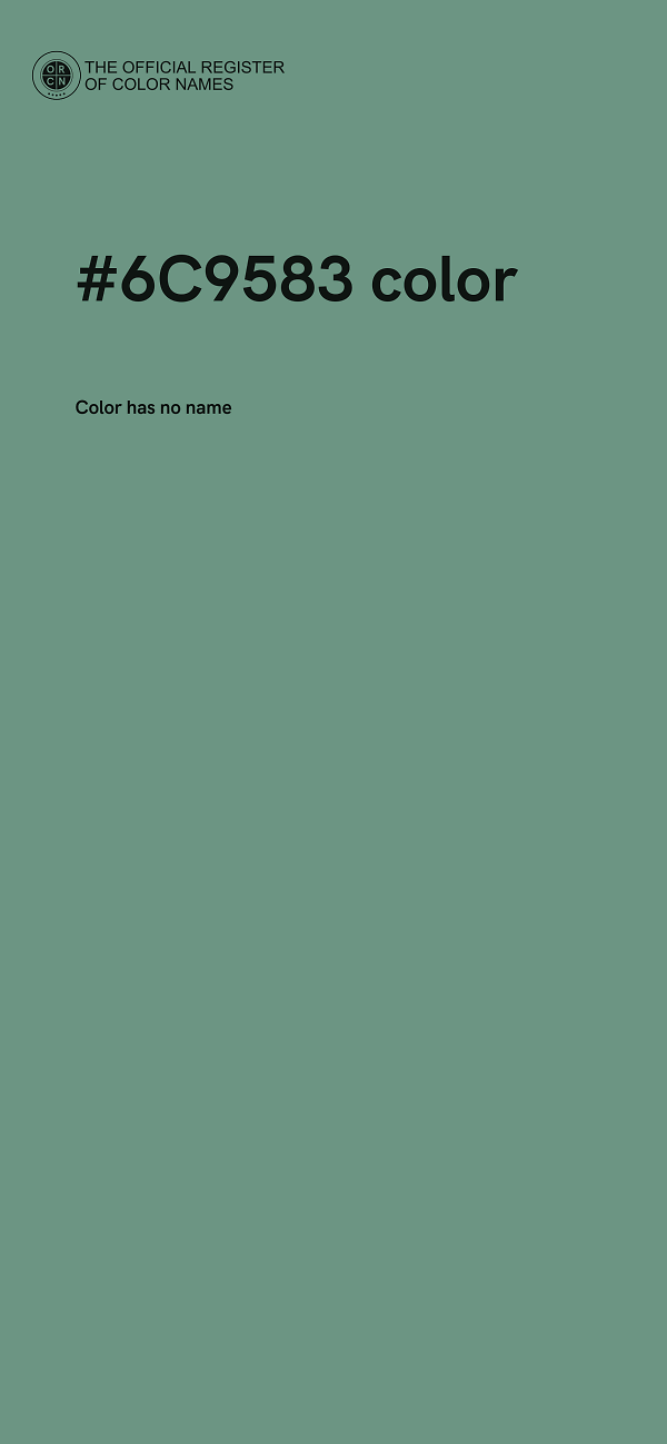 #6C9583 color image
