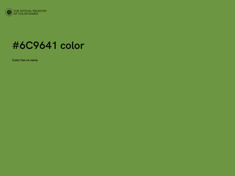 #6C9641 color image