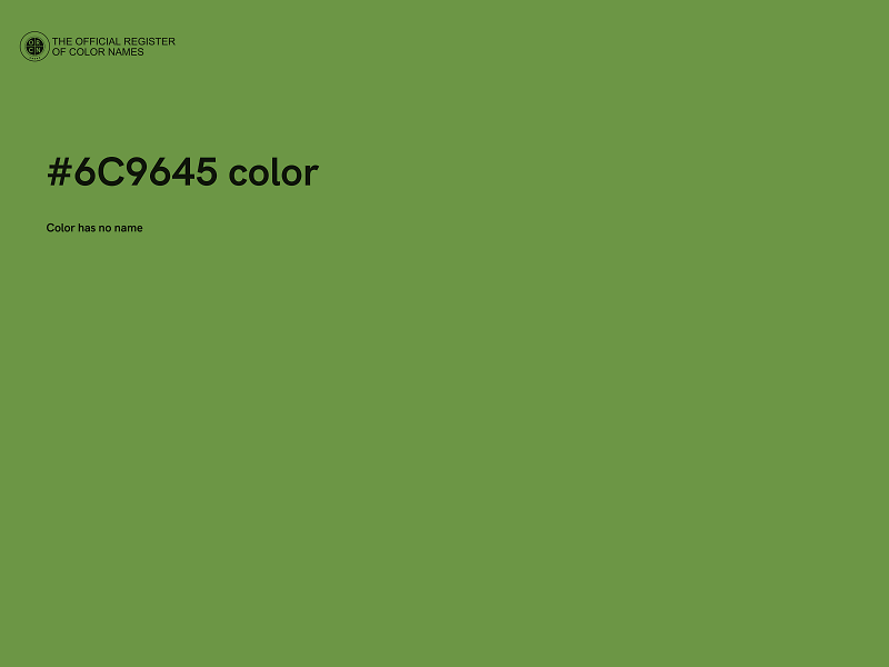 #6C9645 color image