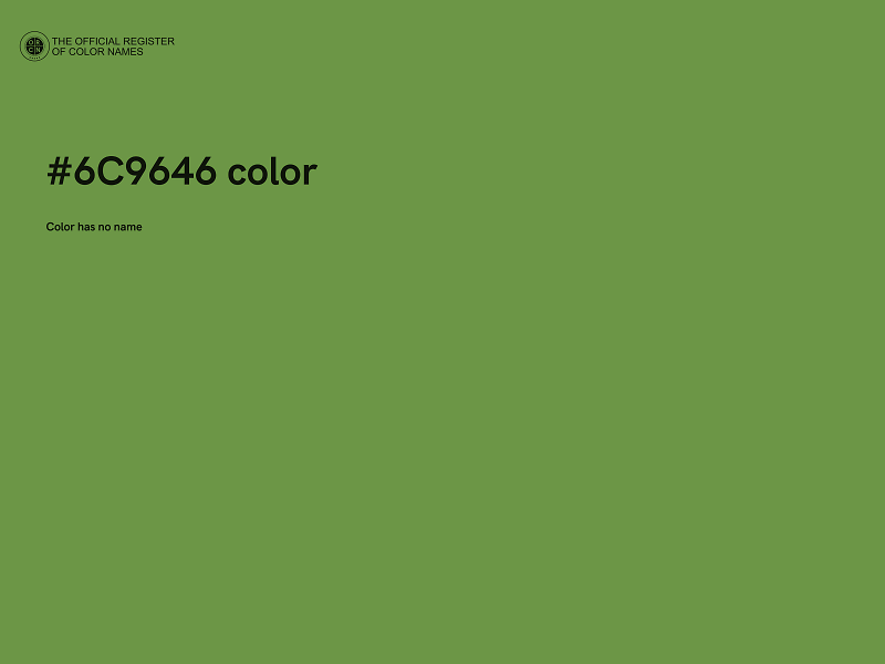 #6C9646 color image