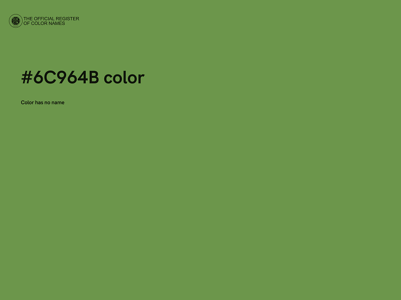 #6C964B color image