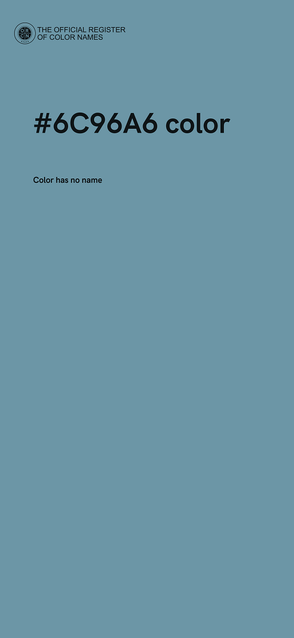 #6C96A6 color image
