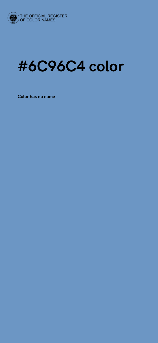 #6C96C4 color image