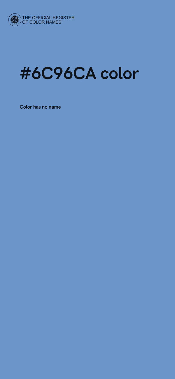 #6C96CA color image