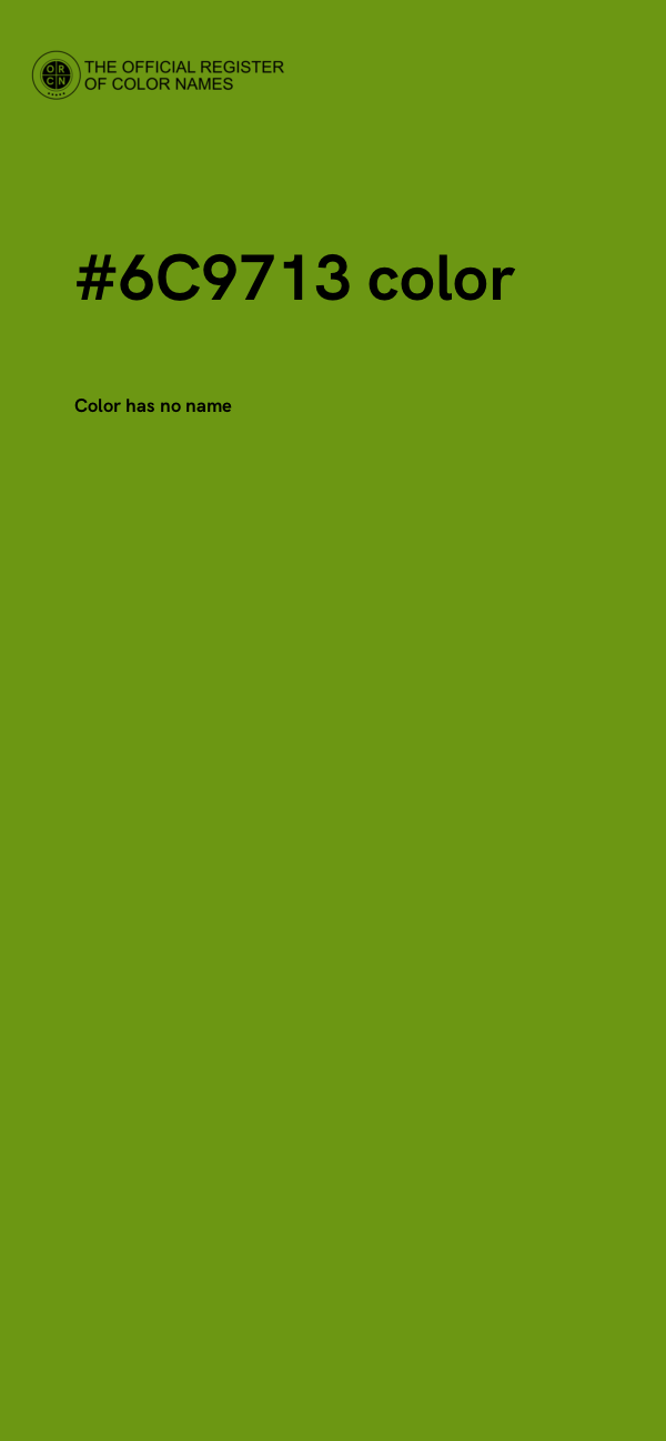 #6C9713 color image