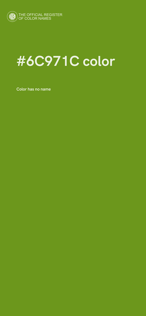 #6C971C color image