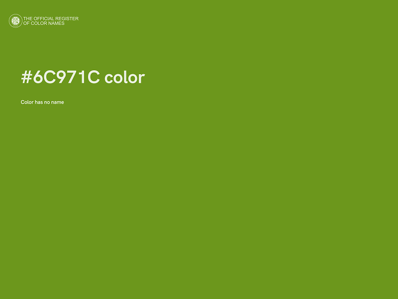 #6C971C color image