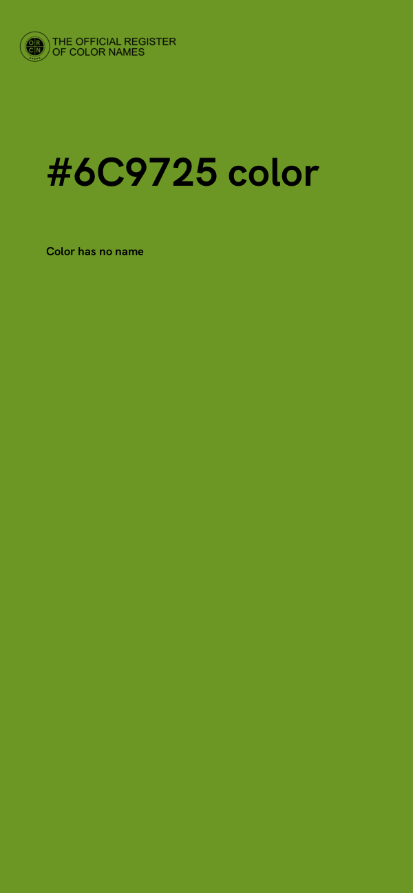 #6C9725 color image