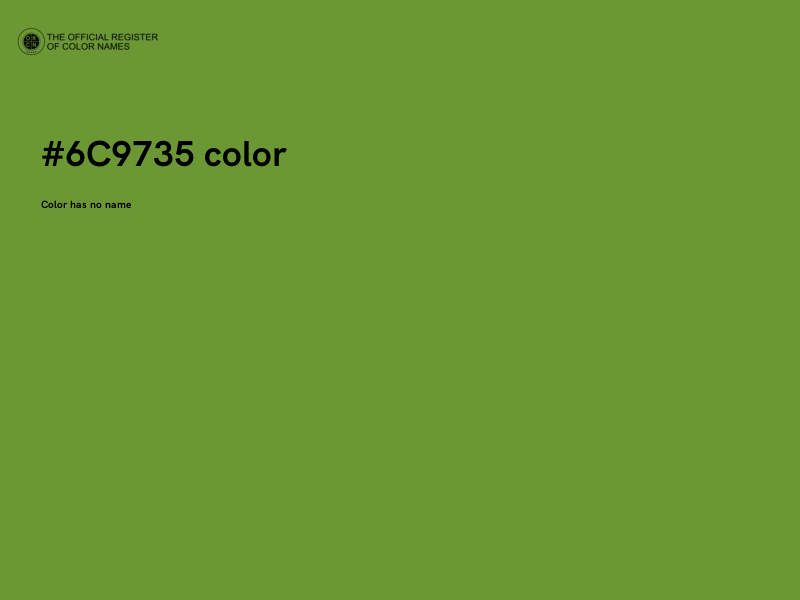 #6C9735 color image