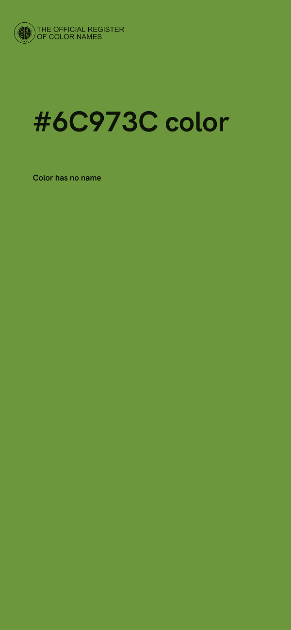 #6C973C color image