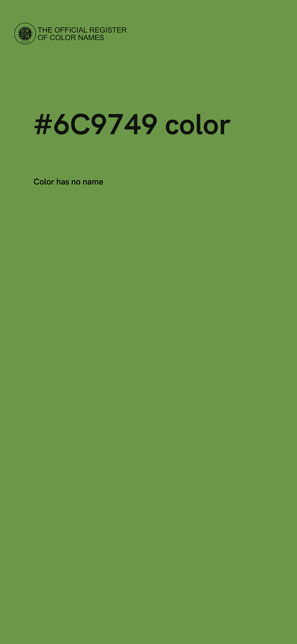 #6C9749 color image