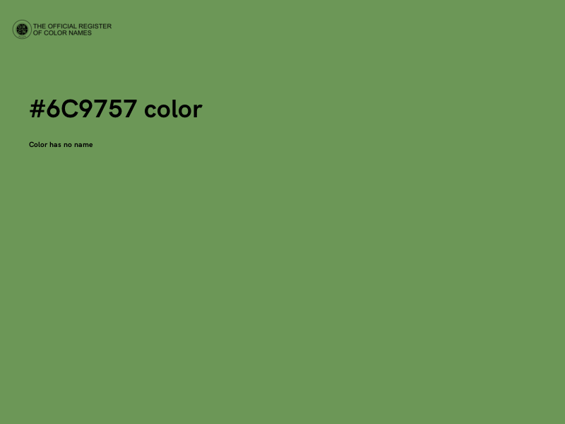 #6C9757 color image