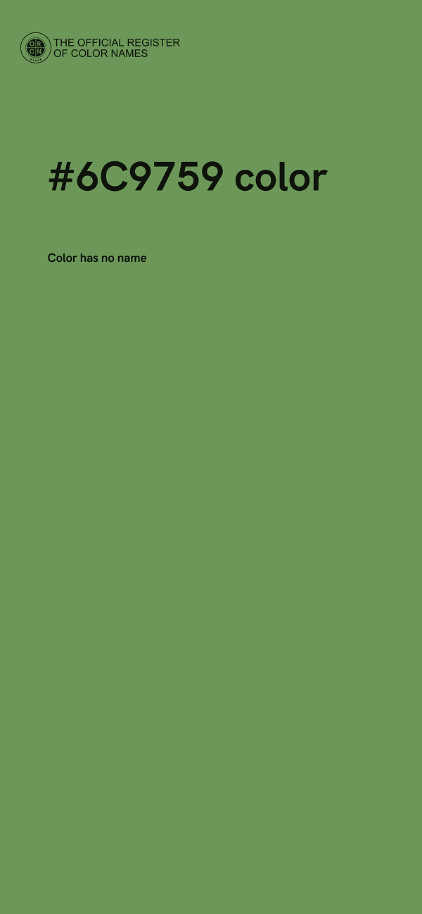 #6C9759 color image