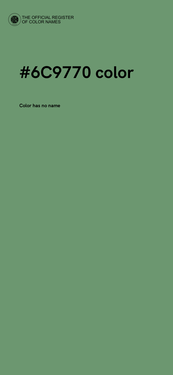 #6C9770 color image