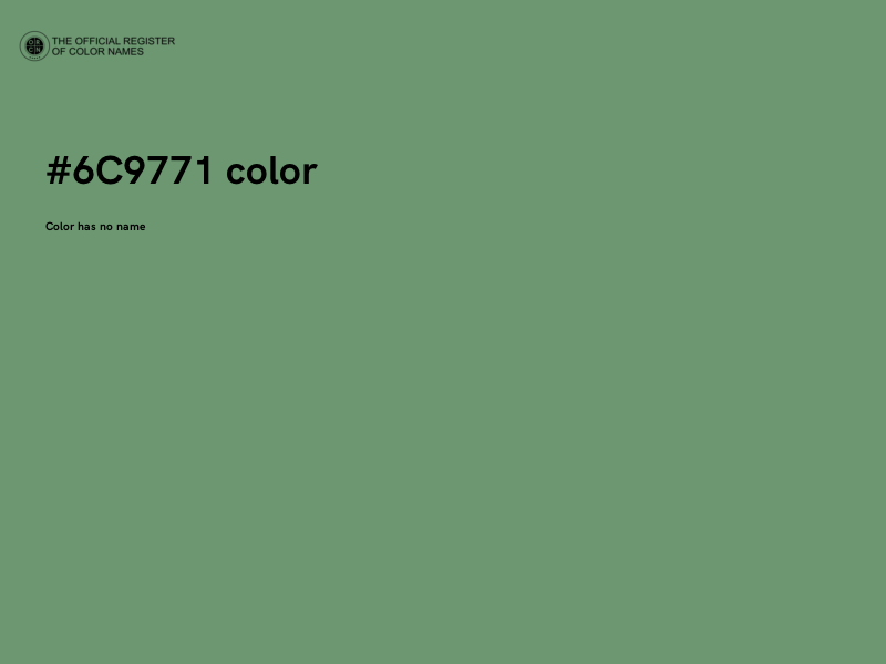 #6C9771 color image
