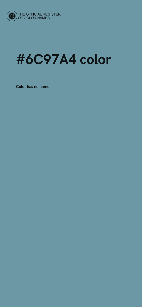 #6C97A4 color image