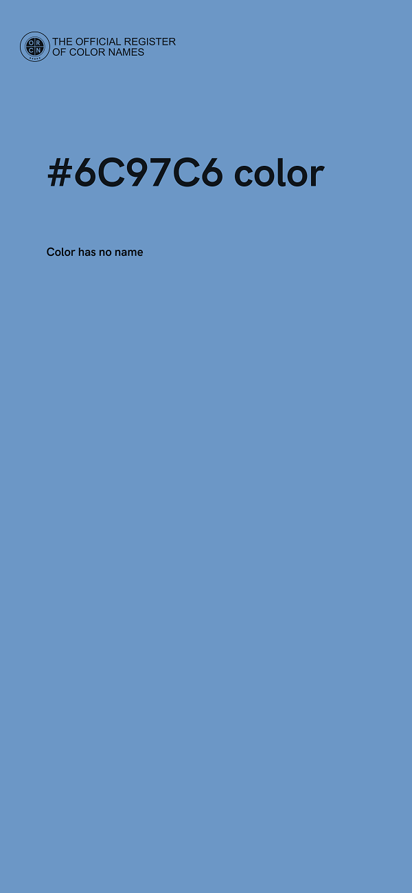 #6C97C6 color image