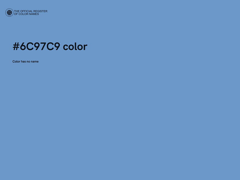 #6C97C9 color image