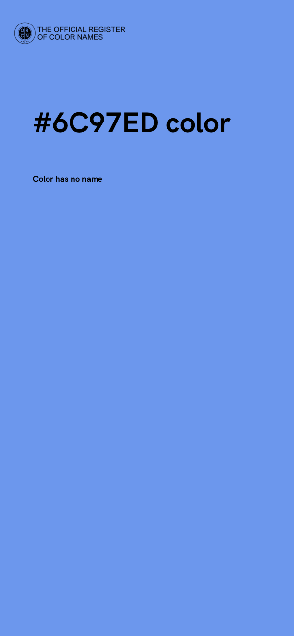 #6C97ED color image