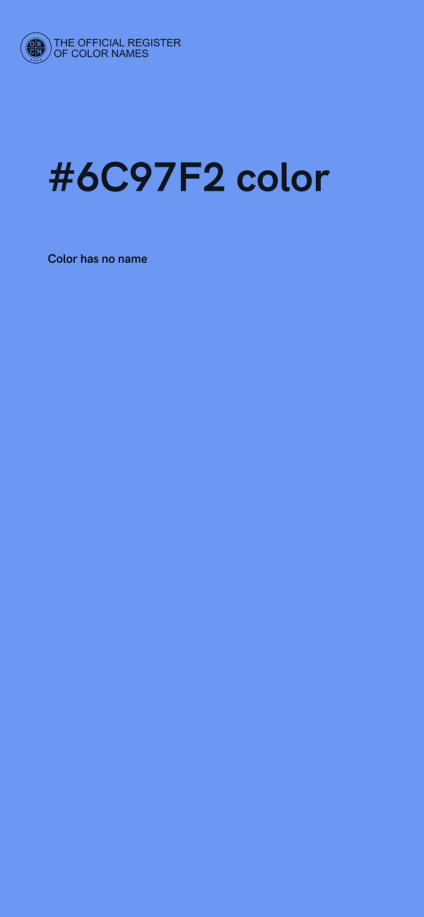 #6C97F2 color image