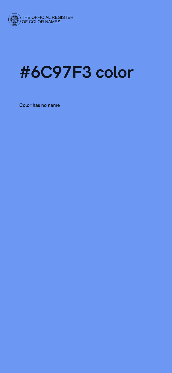 #6C97F3 color image