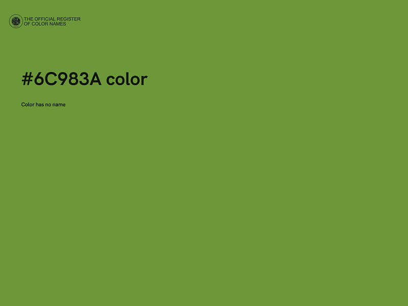 #6C983A color image