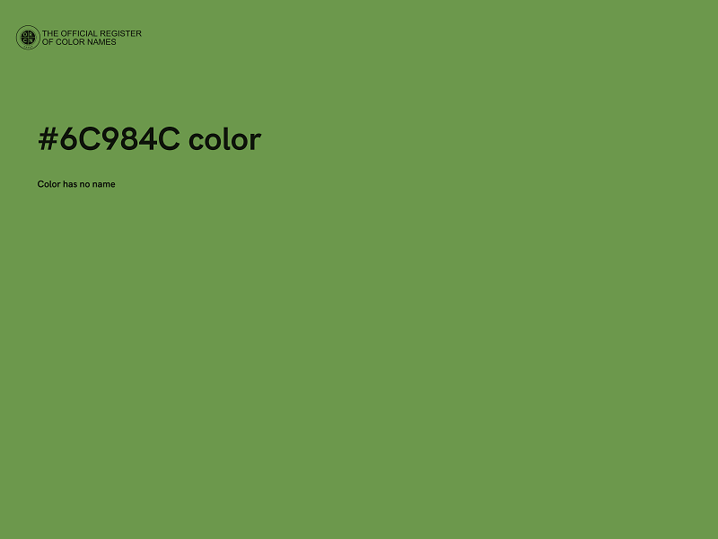 #6C984C color image