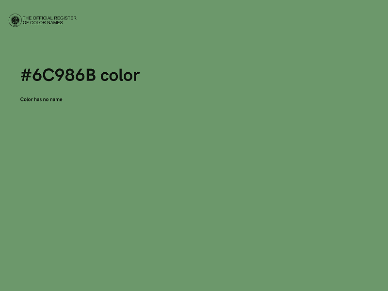 #6C986B color image