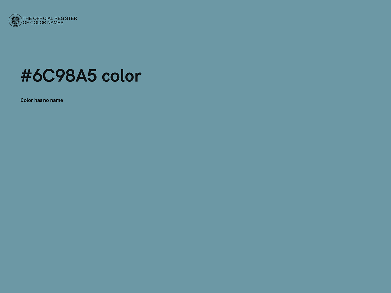 #6C98A5 color image