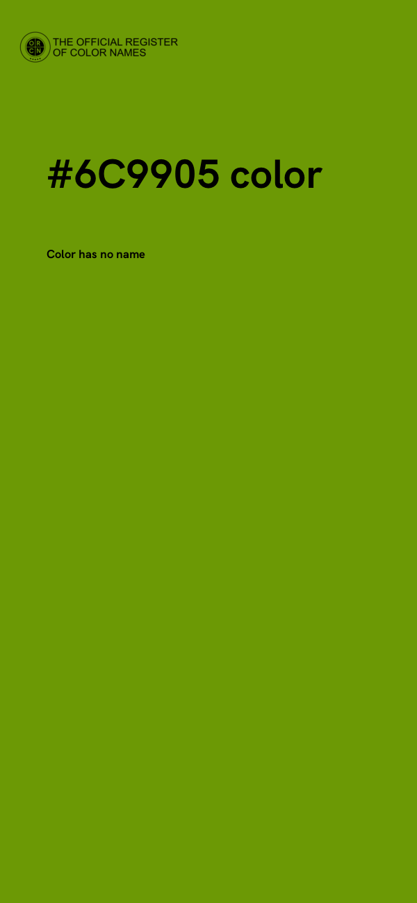 #6C9905 color image