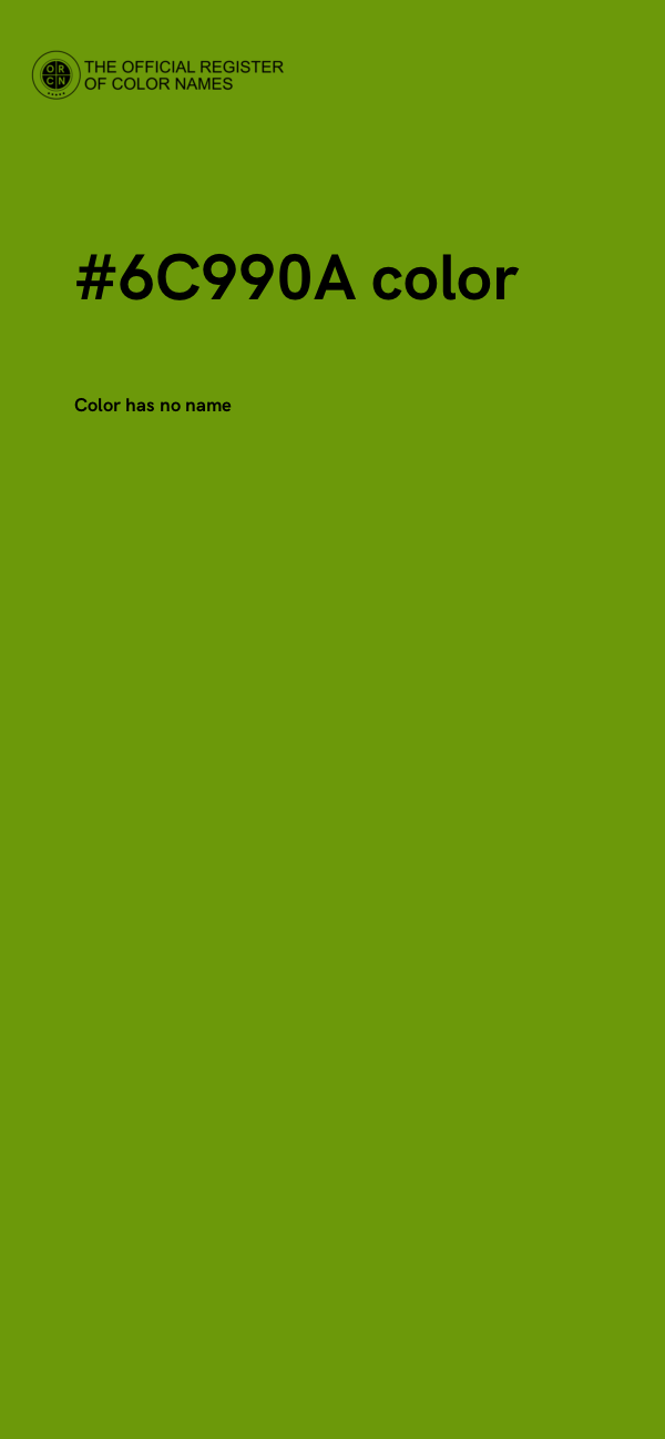 #6C990A color image