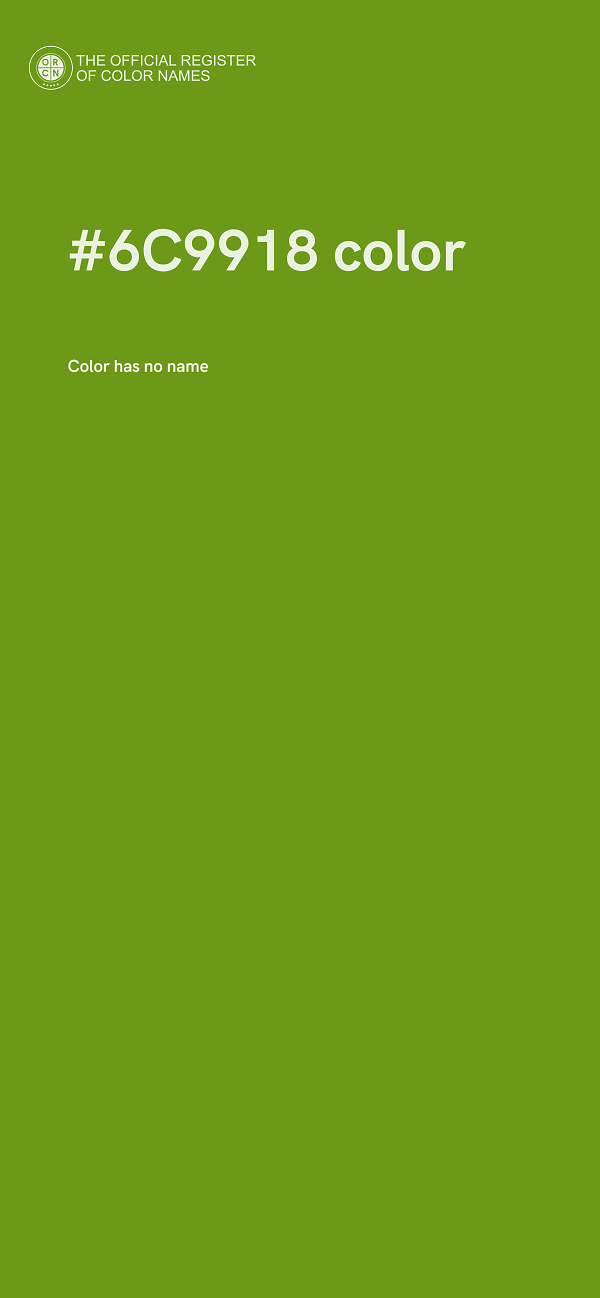 #6C9918 color image